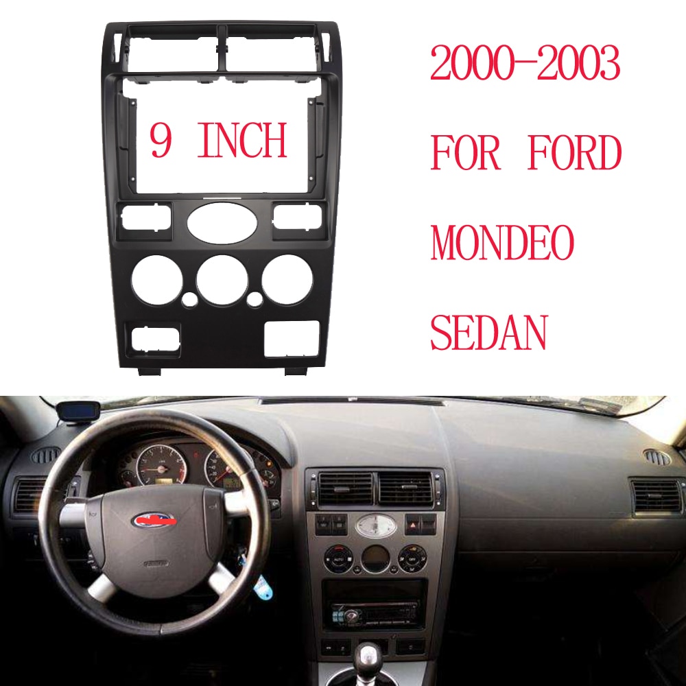 

WQLSK Автомобильная фотопанель для FORD MONDEO MK3 2001-2003 Android большой экран панель рамка панель, 2 DIN 9 дюймов автомобиль Android gps