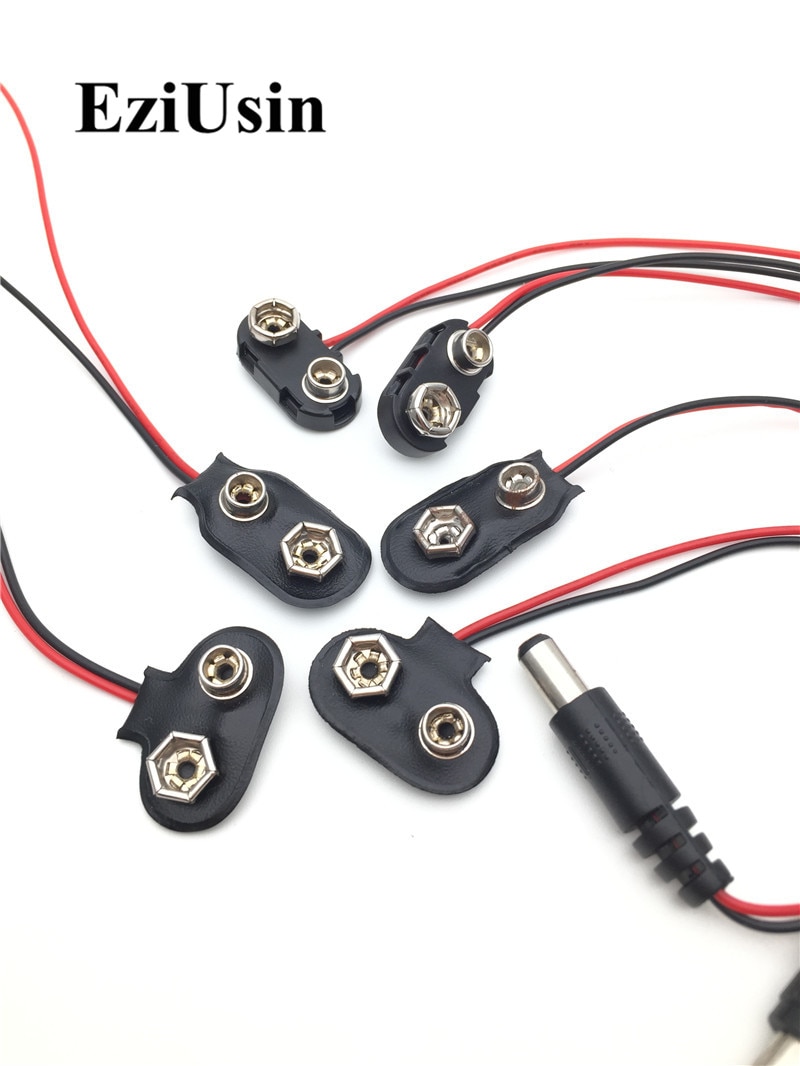 

Зажим для кабеля питания для Arduino BATTERI PLUG, 6F22, 9 В, 10 шт