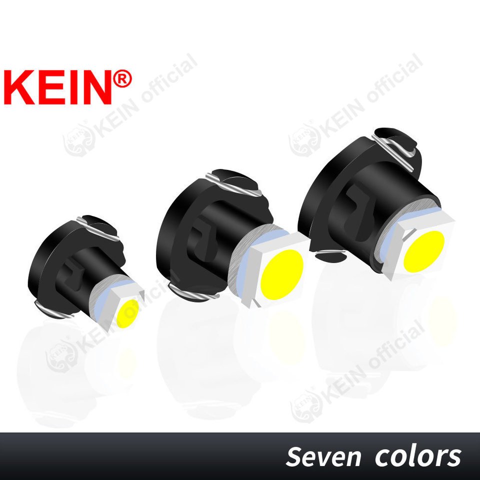 

KEIN 8PCS T3 T4.2 T4.7 Автомобильный светодиодный неоклиновый переключатель Радио Лампа климат-контроля Инструмент Приборная панель Индикаторная лампа Панель освещения