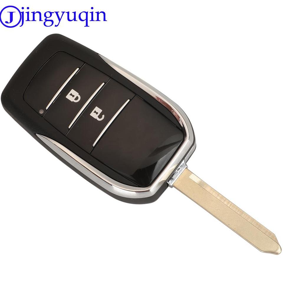 

Jingyuqin модифицированный чехол для дистанционного ключа автомобиля для Toyota Yaris Carina Corolla Avensis, складной флисовый ключ, игрушка47 лезвие