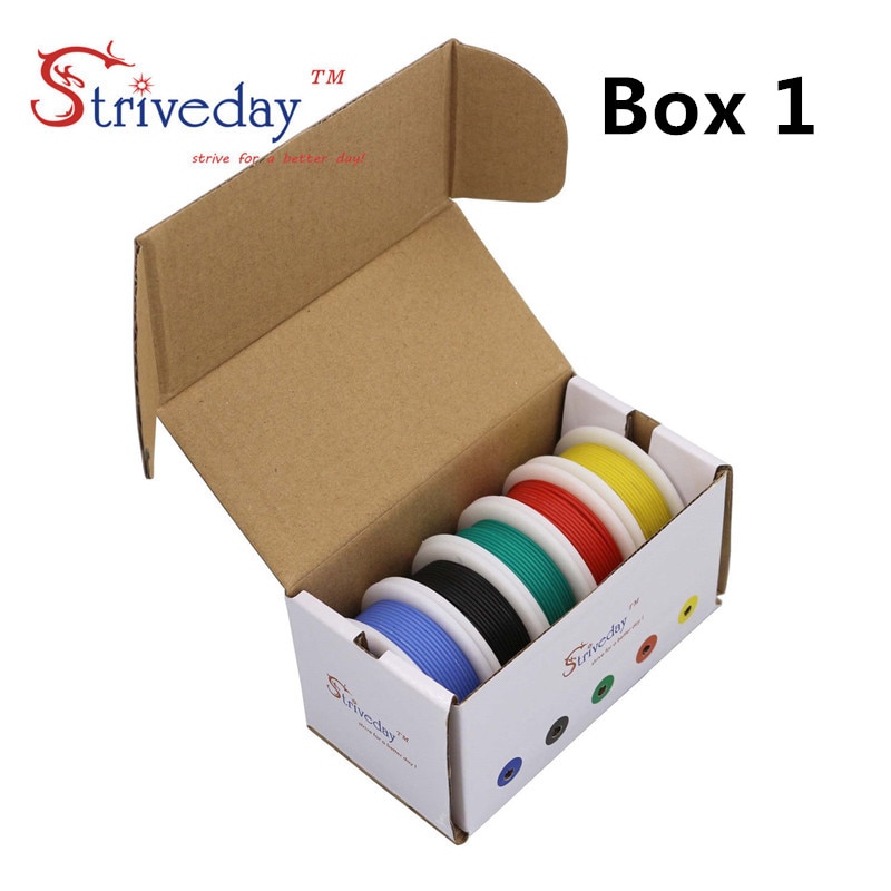 

Силиконовые провода Striveday 30AWG набор 5 цветов 50м