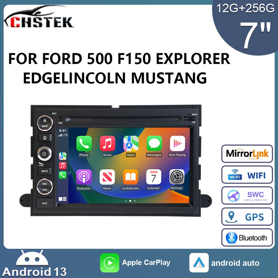 

Автомобильный радиоприемник CHSTEK 12G + 256G Android 13, плеер для Ford Explorer 2006-2010 Ford 500 2005-2007, Ford F150, мультимедийный Carplay GPS 4G