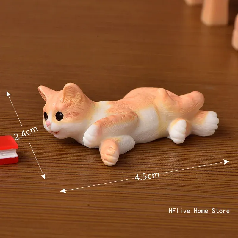 

Миниатюрная фигурка котенка из канифоли MOONBIFFY