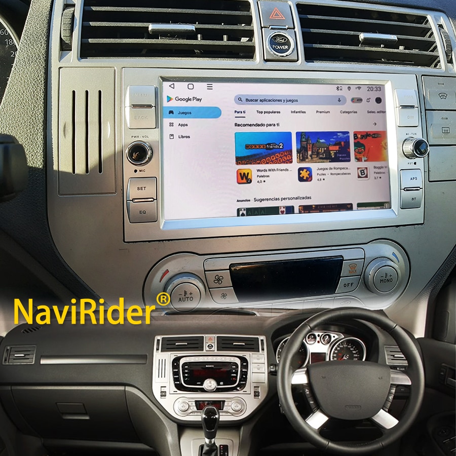 

Мультимедийный видеоплеер для Ford Kuga 128 Smax Fiesta, 8 + 2008 ГБ, Android 14, GPS-навигация, 2din, автомагнитола с сенсорным экраном
