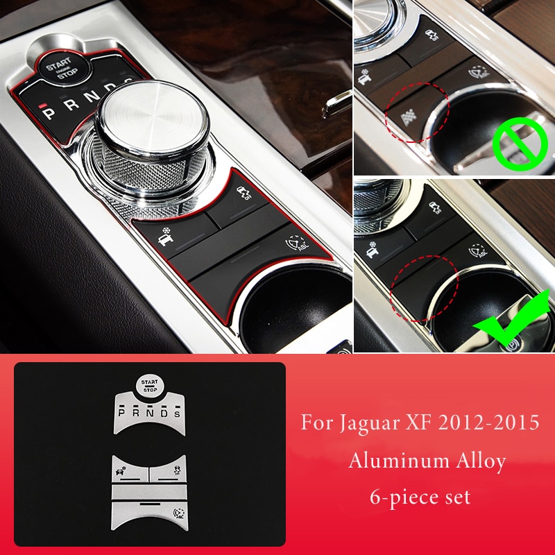 

Автомобильный Стайлинг для Jaguar XF XJ 2010-2019, Автомобильный Центральный переключатель передач, наклейки для крышки кнопок, отделка, аксессуары для интерьера