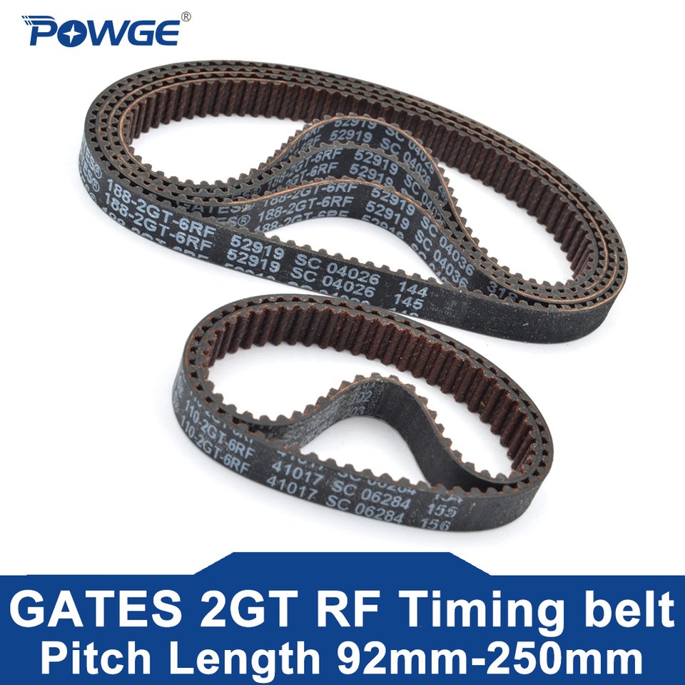 

POWGE 2GT синхронный ремень 188-2GT ширина 6/9/15 мм