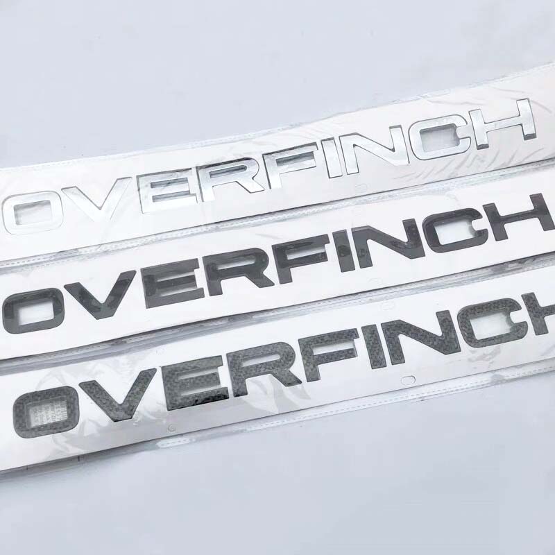 

Автомобильные хромированные наклейки из АБС-пластика, наклейки для Land Rover Range Rover Overfinch idiscovery, капот, багажник, буквы, логотип, эмблема, значок, наклейки 322