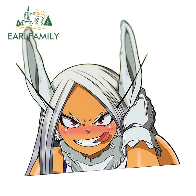 

EARLFAMILY 13 см x 12,4 см для Miruko Peek забавные автомобильные наклейки автомобильные аксессуары кавайная Милая наклейка индивидуальная Автомобильная графика