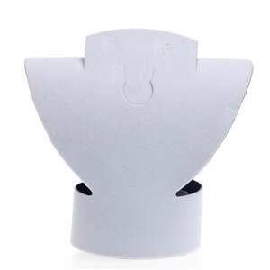 

Совершенно новый складной бархатное ювелирное изделие Ожерелье Бюст Держатель для сережек стойка для демонстрации чехол черный белый ювелирный стеллаж