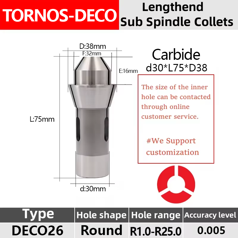 

Цанга Tornos DECO26 SIGMA20 высокоточного карбида