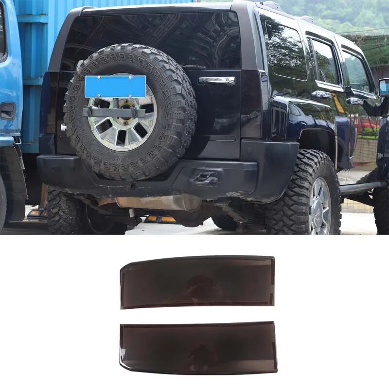 

Задняя крышка автомобиля Hummer H3 для 05-09, Черная задняя крышка из АБС-пластика, прозрачная задняя крышка, задняя крышка, декоративная задняя крышка