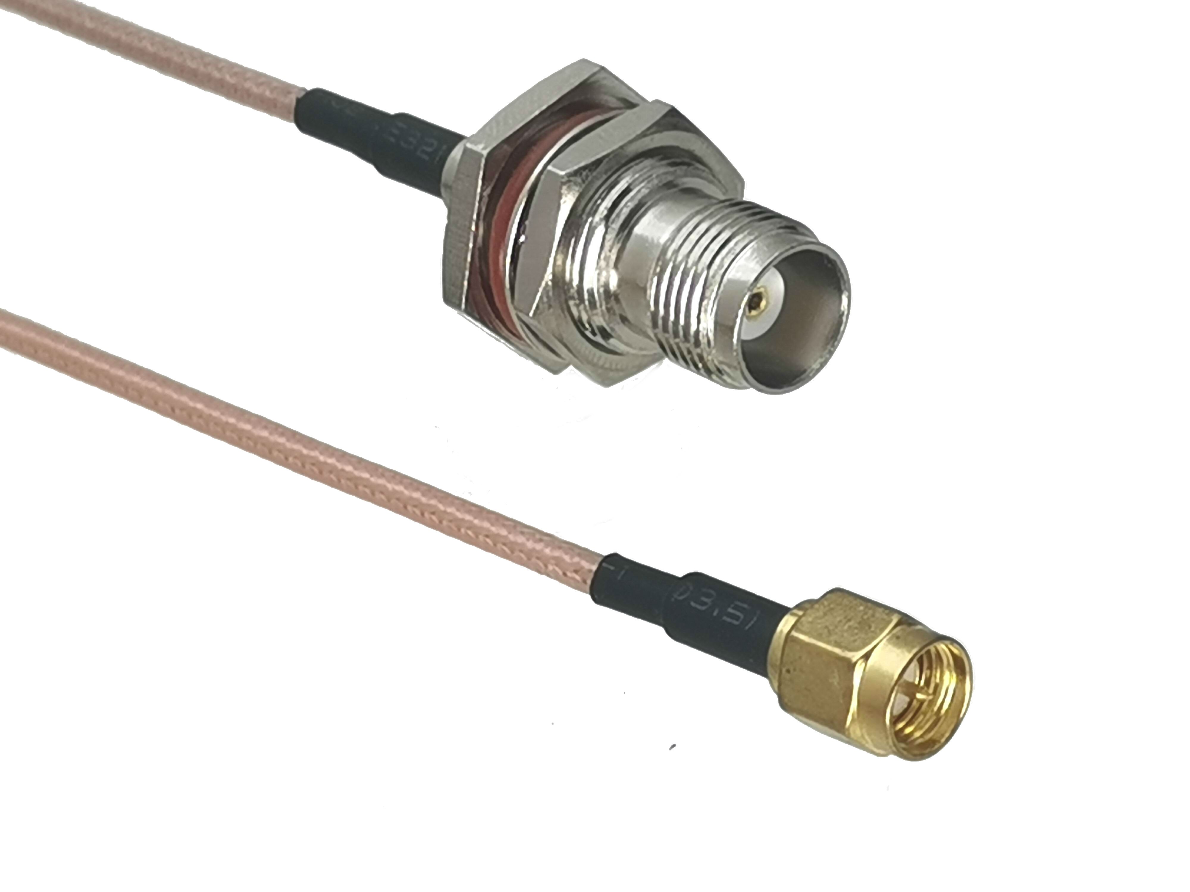 

RG316 кабель TNC гнездо гайка переборка к SMA штекер Разъем RF коаксиальный Перемычка Pigtail прямой 4 дюйма ~ 10 м
