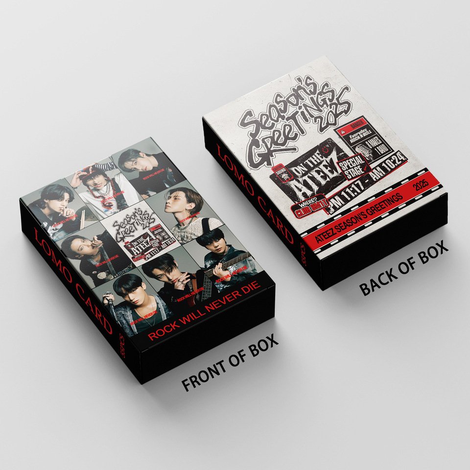

55 шт. Kpop ATEEZ LOMO карты 2025 SEASON'SKPOP