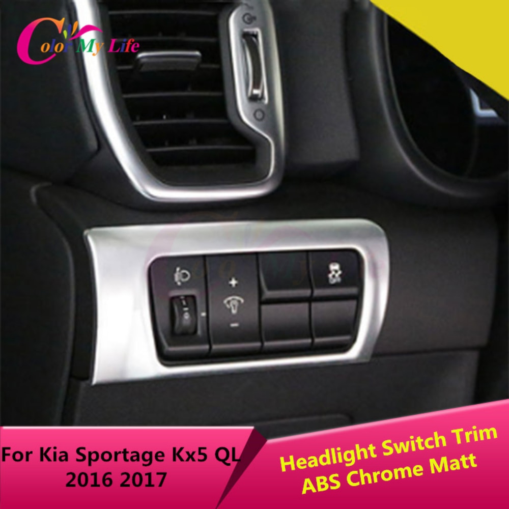 

1 шт., хромированные наклейки на фары Kia Sportage Kx5 QL LHD 2016-2022