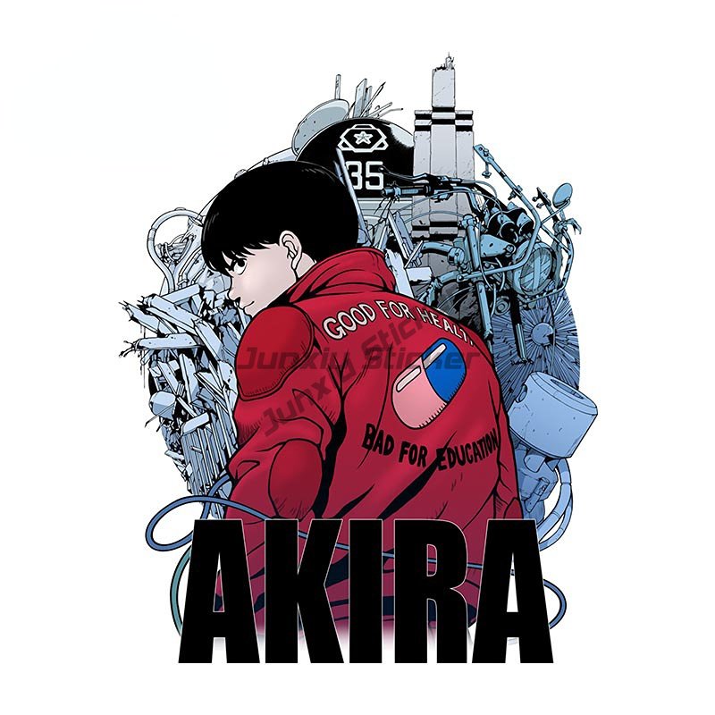 

AKIRA аниме манга японская наклейка светоотражающая водонепроницаемая устойчивая к царапинам наружная наклейка для мотоциклетного шлема украшение стены