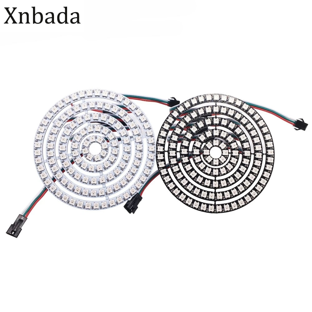 

Светодиодное кольцо Xnbada WS2812B RGB 8/16/24/35/45 LEDs