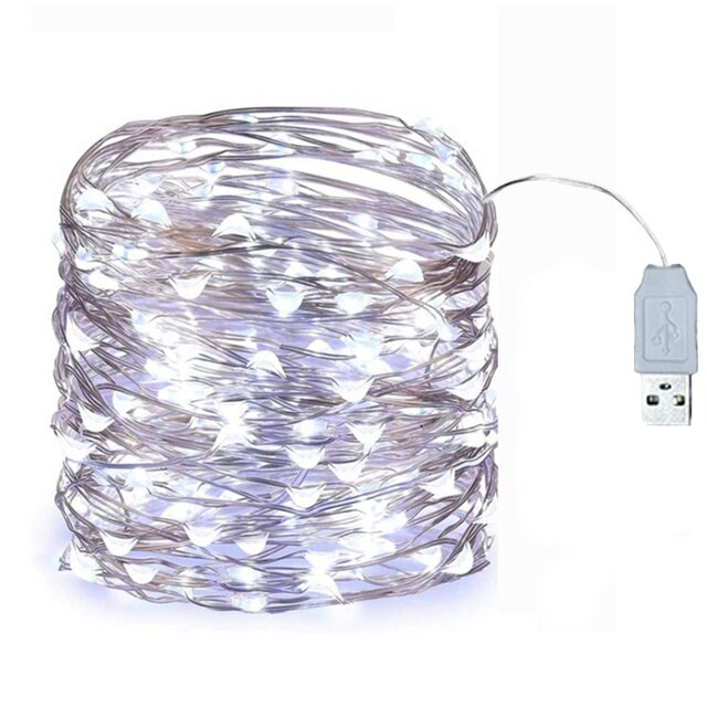 

LED гирлянда медный провод 1-20 м