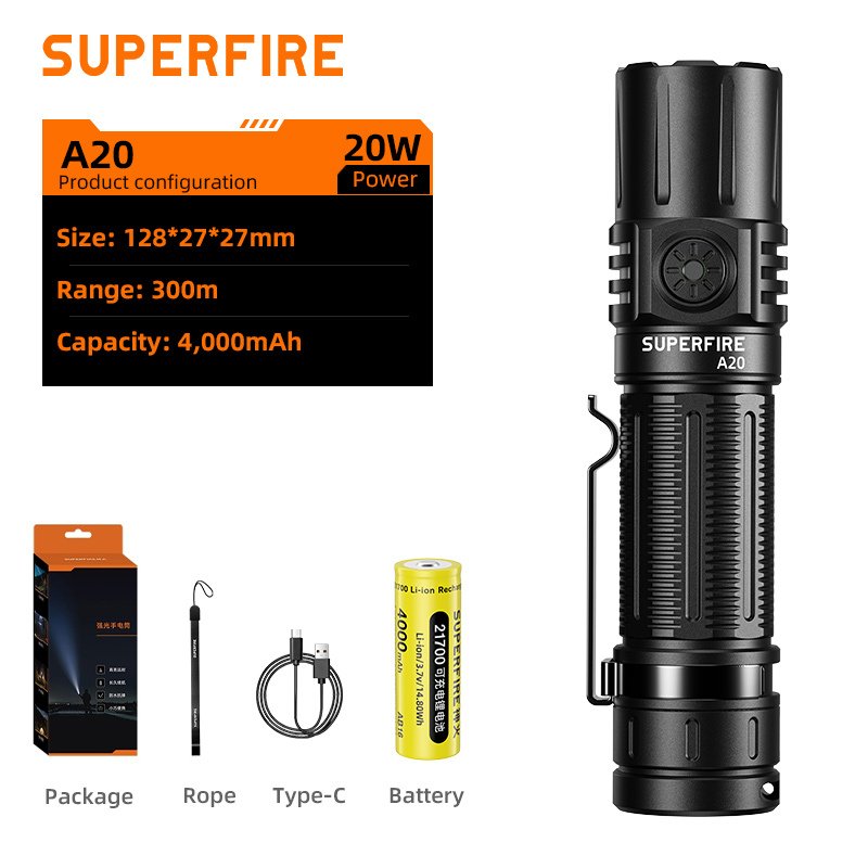 

SUPERFIRE A20 Фонарик