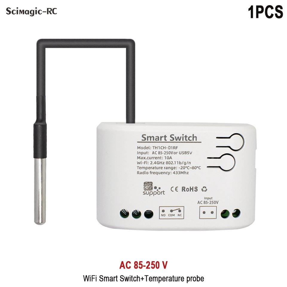 

Smart Switch Scimagic-RC с датчиком температуры и влажности
