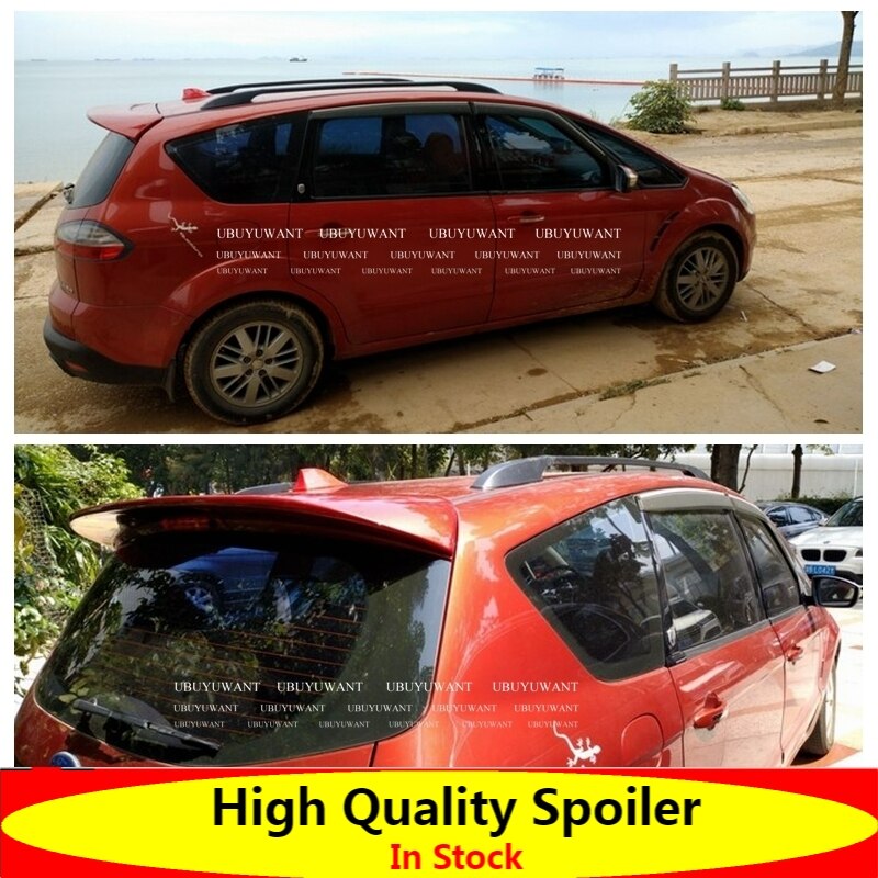

Большой спойлер для Ford Smax S-max Спойлеры праймер из АБС-пластика или черно-белая краска с задним спойлером на крыше