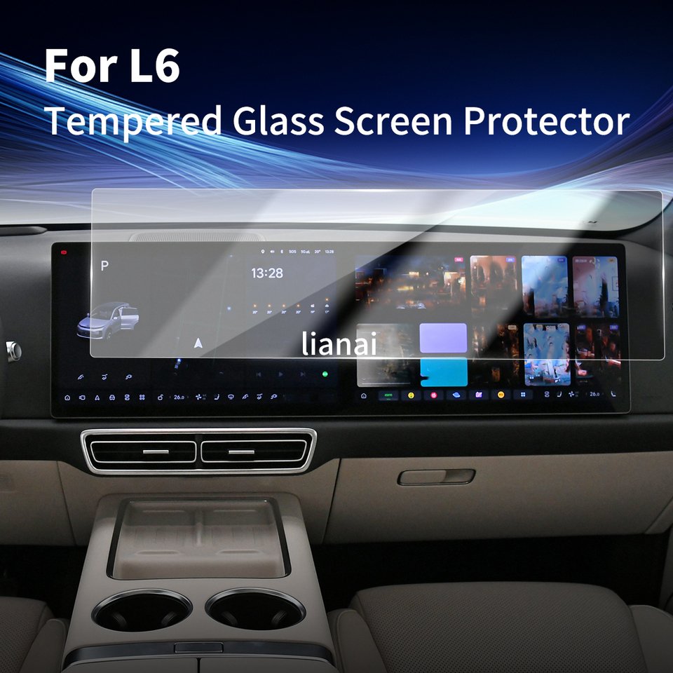 

Защитная пленка для экрана Carplay, защитная пленка из закаленного стекла, навигатор, авто наклейки для автомобиля, аксессуары для 24, идеальный L6