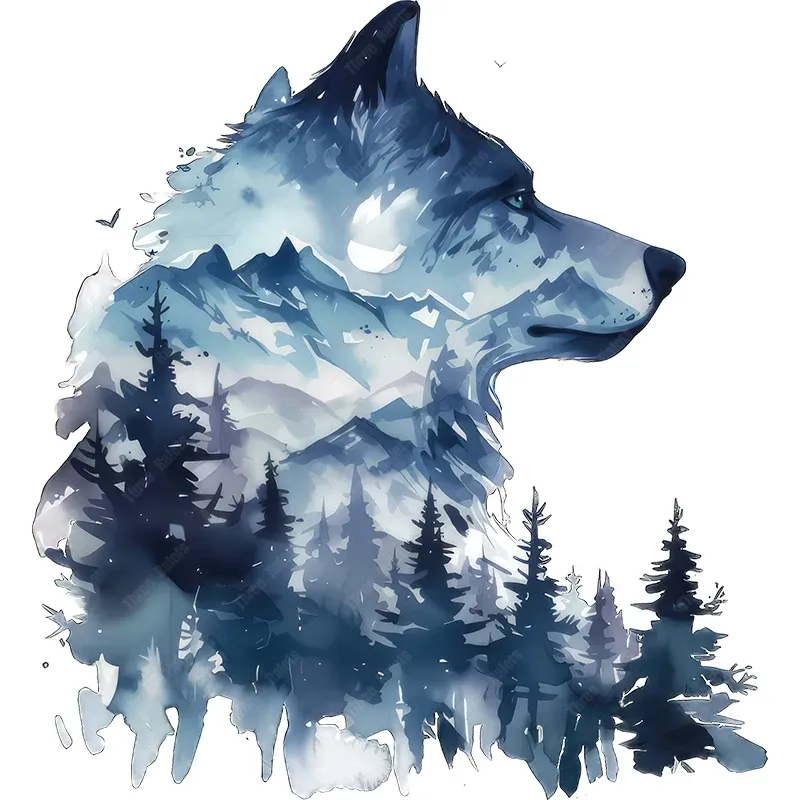 

Автомобильные стикеры Wolf в форме горы для автомобиля мотоцикла гоночный шлем ноутбук багажник корпус автомобиля окно доска для серфинга ПВХ наклейки