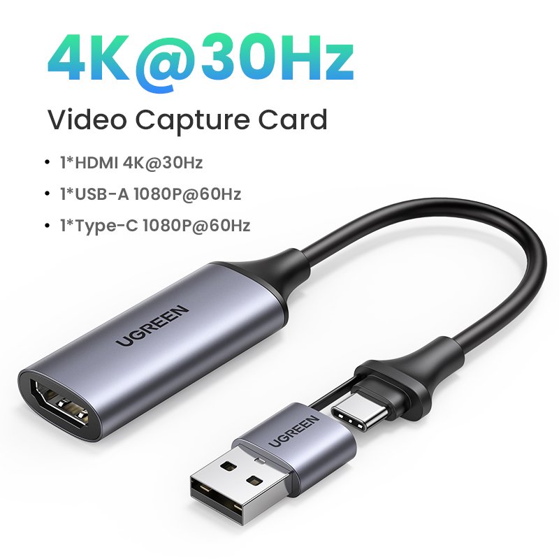 

UGREEN CM716-25854 Карта захвата видео 1080P 60Гц