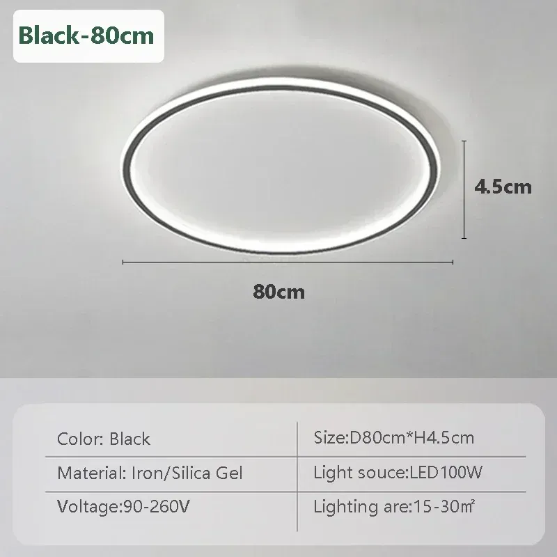 

CETANT Потолочные светильники LED 20/30/50/80 см белые/черные