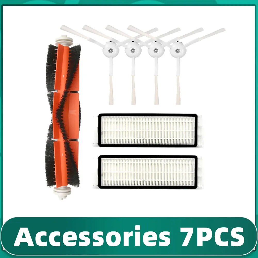 

Подходит для пылесоса Rockrobo V1/ Roborock S5 Max E3 S4 S5 S50 S6 Xiaomi 1S/ SDJQR01RR, SDJQR02RR, аксессуары, основная боковая щетка, фильтр
