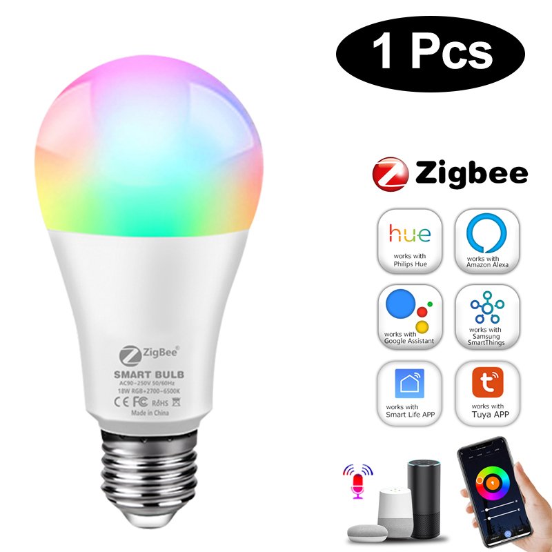 

Умная светодиодная лампа Aamasun E27 RGB 12-18Вт