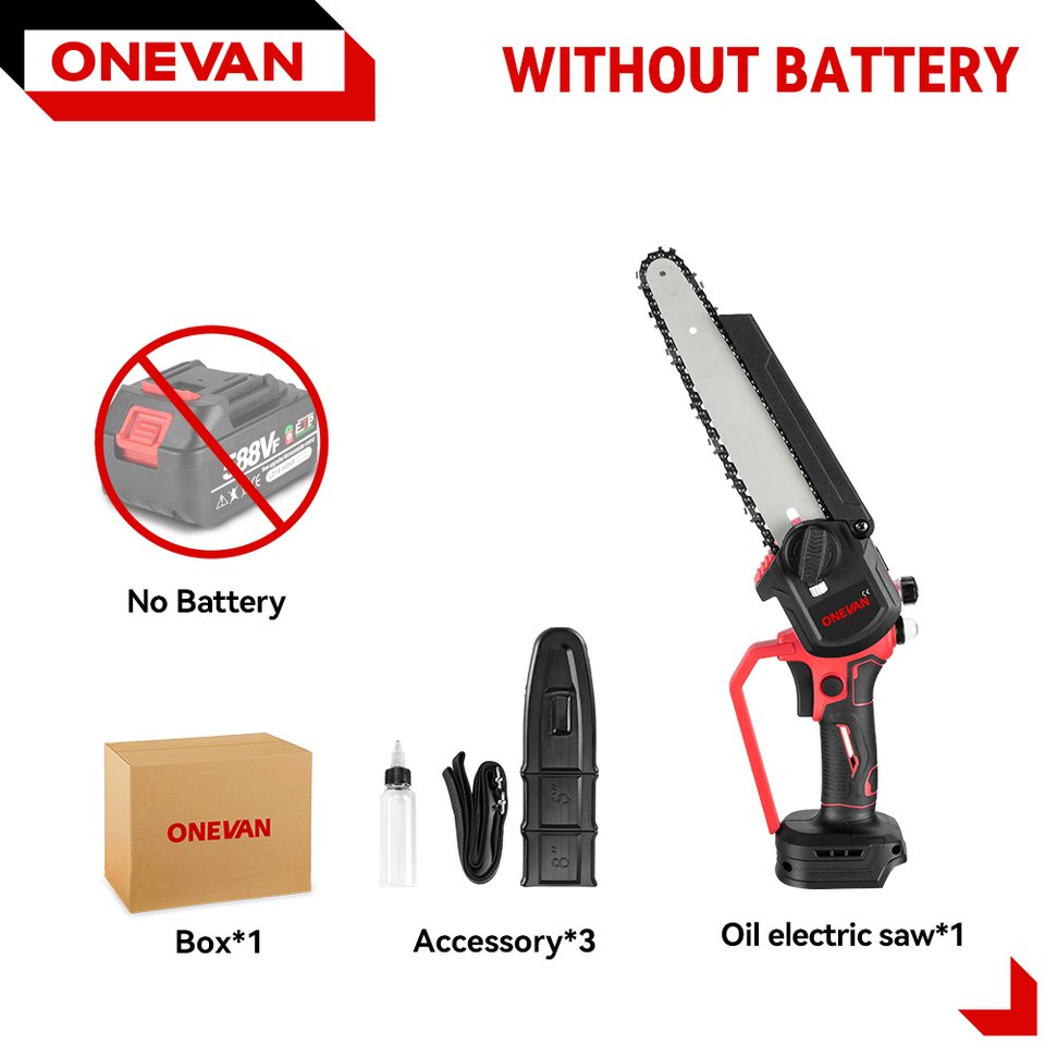 

Аккумуляторная цепная пила ONEVAN 8 дюймов