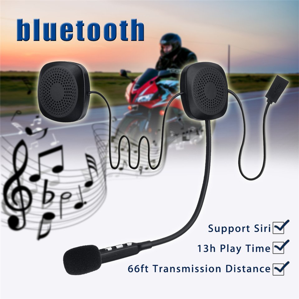 

50 м водонепроницаемая Bluetooth-совместимая беспроводная гарнитура для шлема с защитой от помех Hands Free домофон для мотоцикла