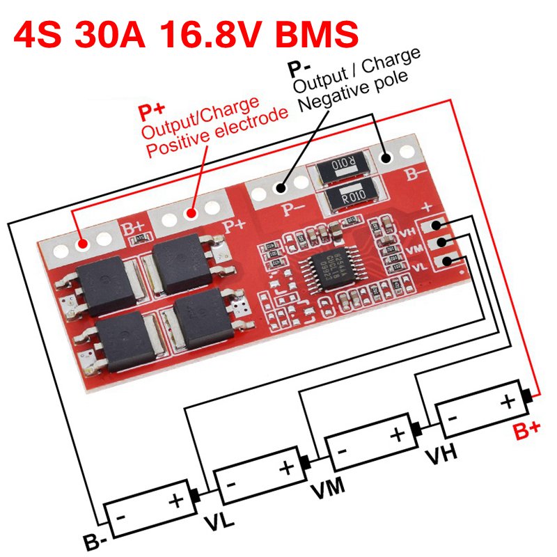 

Smart Electronics 4S 30A Литий-ионная батарея 18650