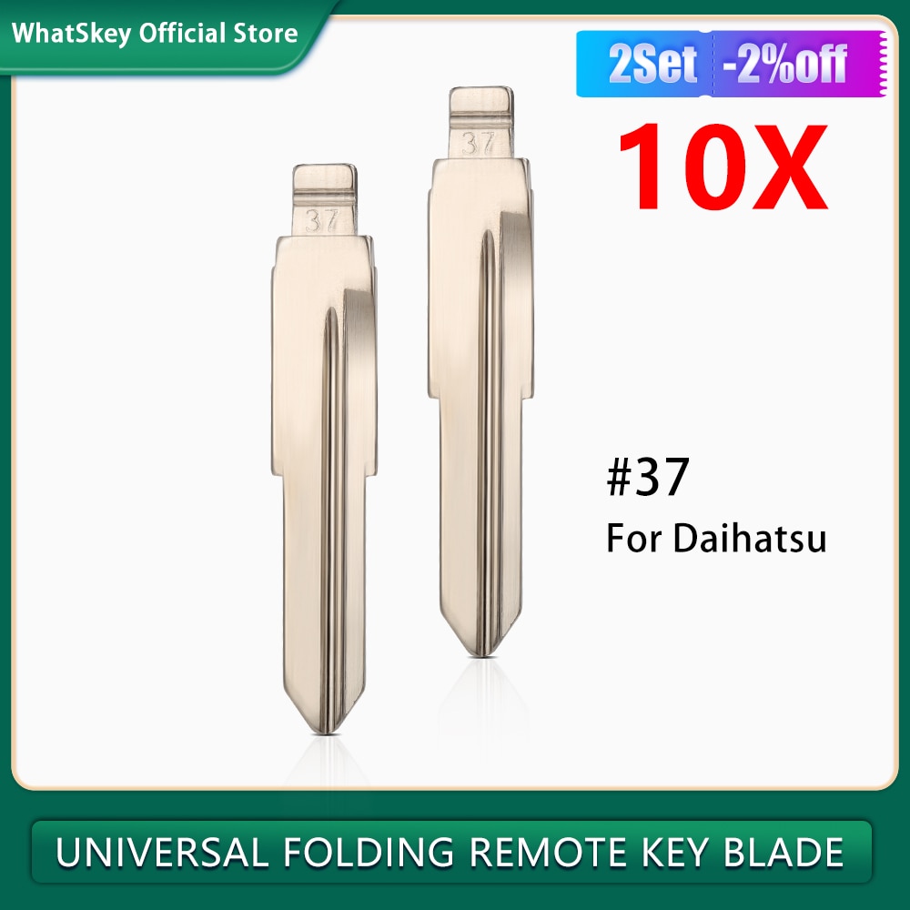 

10 шт./лот автомобильный Uncut No.37 дистанционный ключ KD Flip Remote Blank для Daihatsu Charade Copen Heart Feroza Lioncel Blade Замена