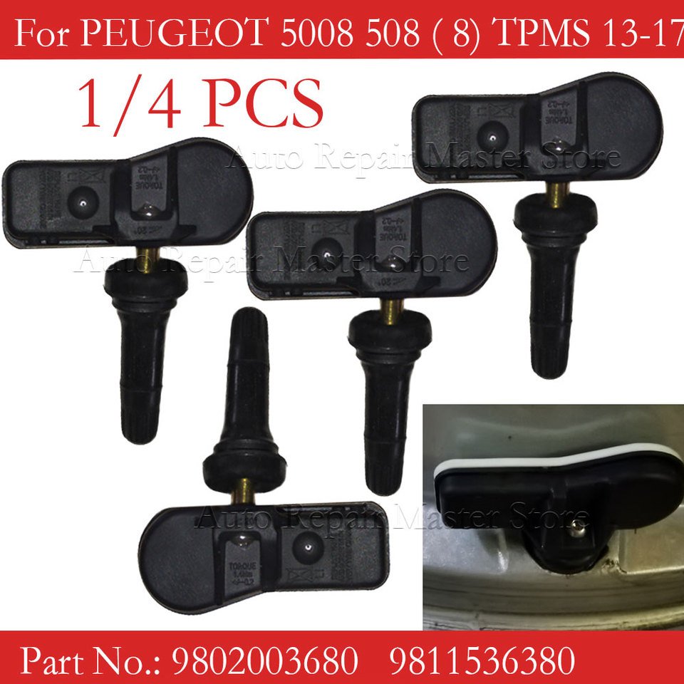 

Для 2013 2014 2015 2016 2017 PEUGEOT 5008 508 ( 8) TPMS 433MHz датчик давления в шинах TPMS PEUGEO 9802003680 9811536380
