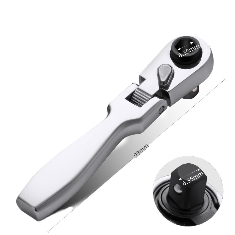 

Мини-ключ Hi-Spec 2-в-1 С Механизмом Храпового Механизма, Регулируемый Головной Ключ, Двусторонняя Динамометрическая Отвертка