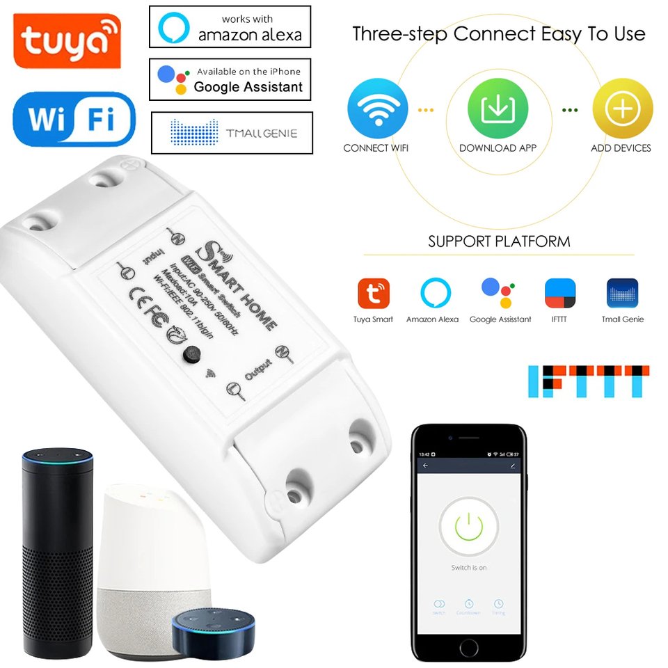 

Vacamm беспроводной Wi-Fi выключатель Smart Life