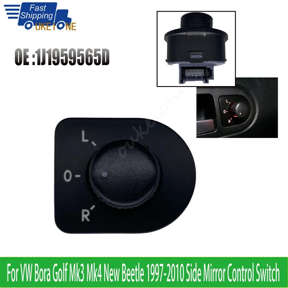 

Для VW Volkswagen Passat B5 Beetle Golf Mk4 Bora 1997-2004 переключатель управления боковым зеркалом, кнопка регулировки 1J 1959565 D Автомобильные аксессуары