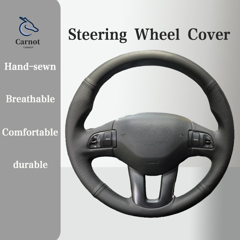 

Кожаный чехол на руль из микрофибры для Kia Ceed Cee'd 2009-2012 Kia Sportage 3 2010 Чехол на ручку Салон Аксессуары для автомобиля