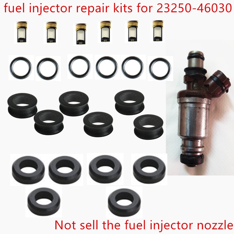 

6 комплектов ремонтных комплектов топливных форсунок для деталей Denso # 23250-46030 Для Toyota Supra Lexus SC300 GS300 3.0L (AY-RK133)