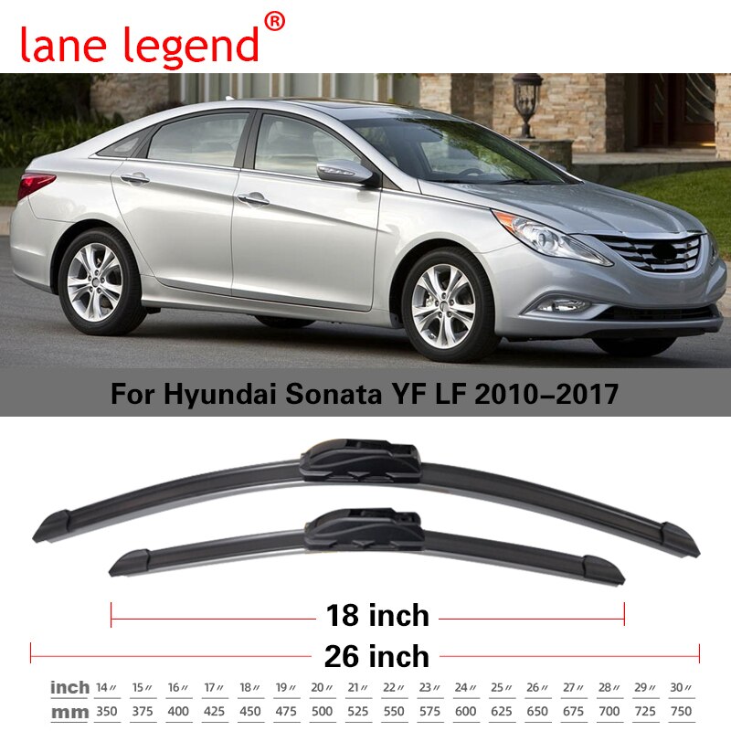 

Щетки стеклоочистителя для Hyundai Sonata YF LF 2010- 2017 2016, 26 + 18 дюймов