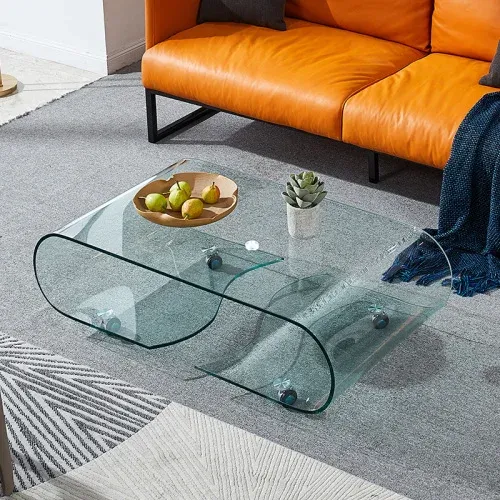 

Прозрачный пластиковый журнальный столик