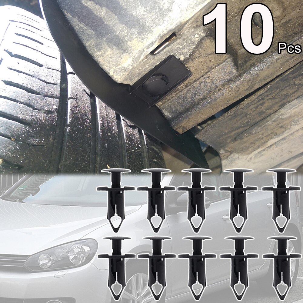

10 шт. для VW Golf 5/6 2003-2012, Caddy 2K Jetta A5 A6, защита двигателя, бампер, крыло, брызговик, щитки, фиксирующий ковер, зажим