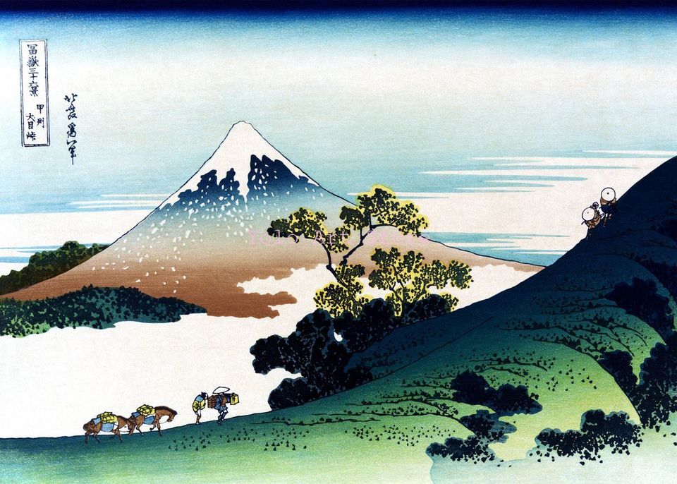

ЯПОНСКИЕ ВИНТАЖНЫЕ постеры и принты канагава с креплением «Великая волна» Fuji, печать на холсте, Настенная картина для гостиной, кабинета, Декор