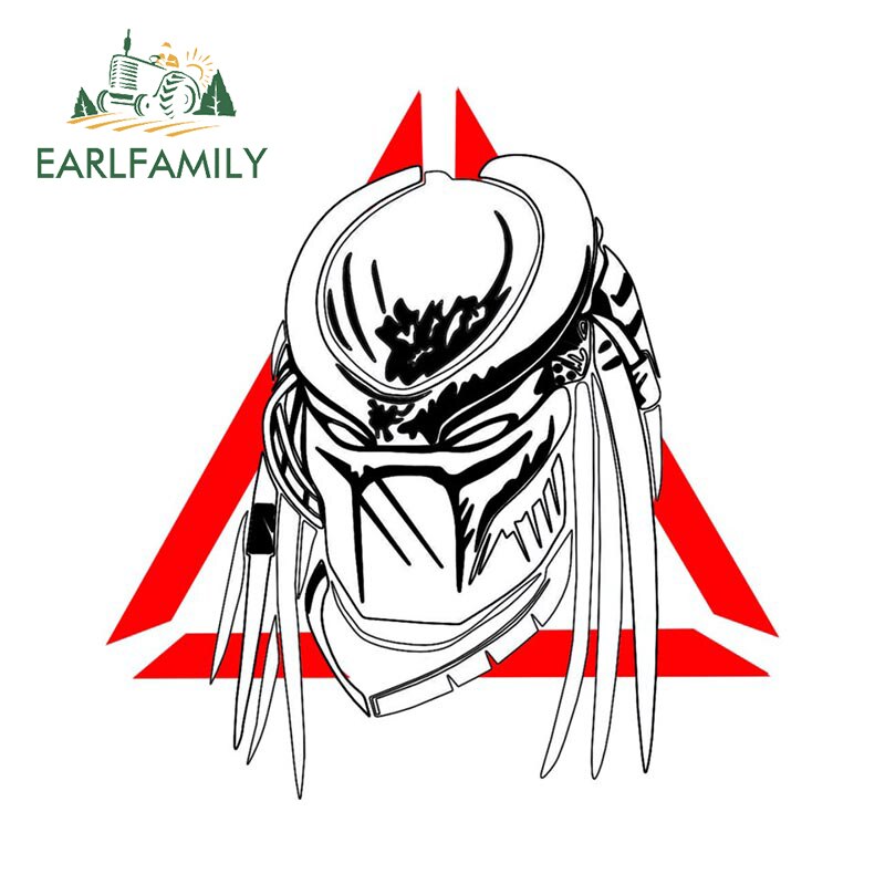 

EARLFAMILY 13 см x 12,4 см для хищников, персональная аниме Автомобильная наклейка, наклейка на окклюзию с царапинами, защита двери автомобиля, графика