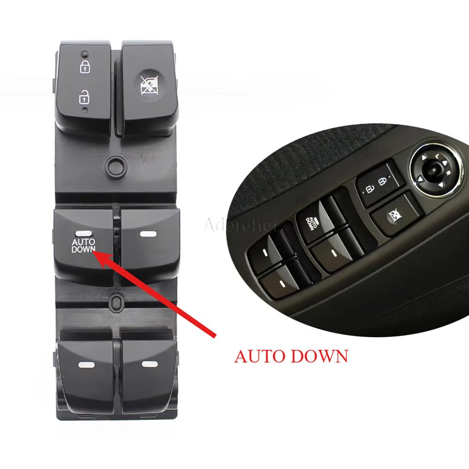 

Совместим с Hyundai Elantra 2012 2013 2014 2015 2016 93570-4V000, набор кнопок главного управления стеклоподъемником с электроприводом