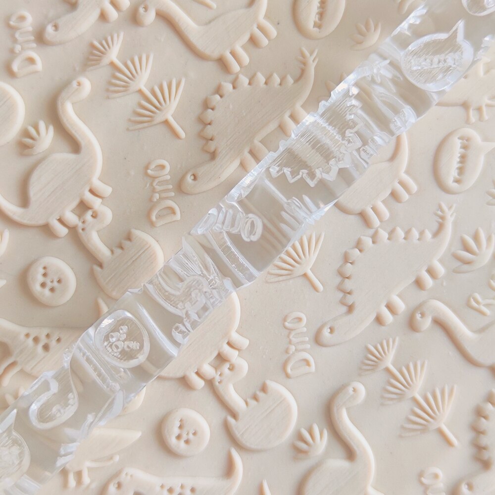 

Инструменты Sugarcraft для выпечки пирогов, теста, жвачка-паста, глина, арт-проект, печенье, 3D Мини тисненые Скалки с рисунком динозавра