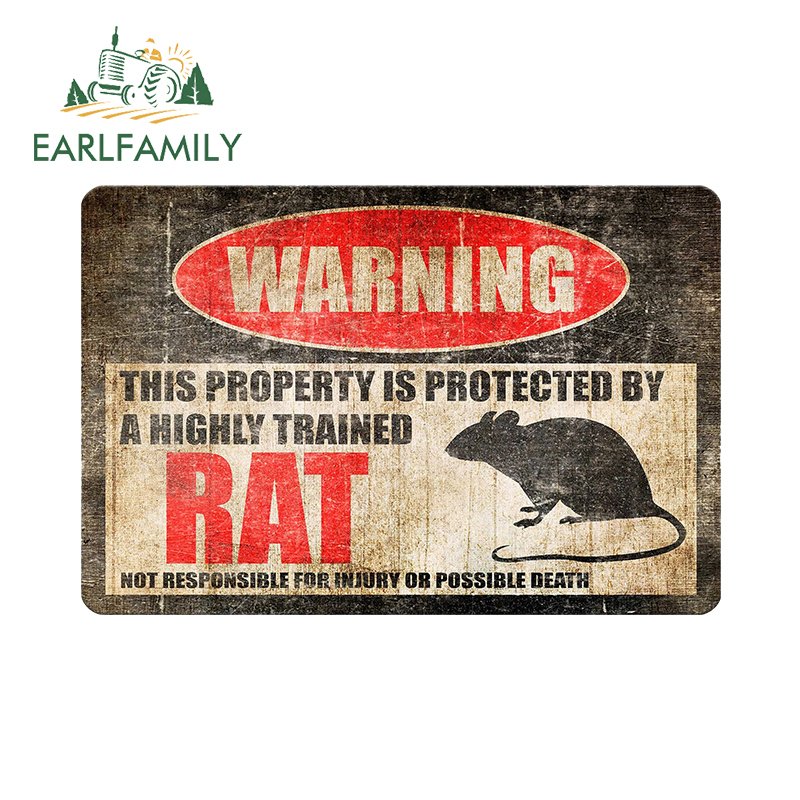 

EARLFAMILY для How Am I Driving I Am Not This Vehicle Is Driven By700 Rats Автомобильные наклейки Солнцезащитные наклейки Простые аксессуары