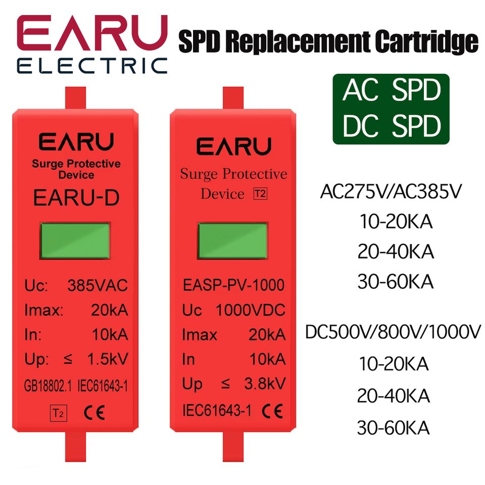 

Сменные сменные картриджи для AC SPD 385V DC SPD 500V 800V 1000V
