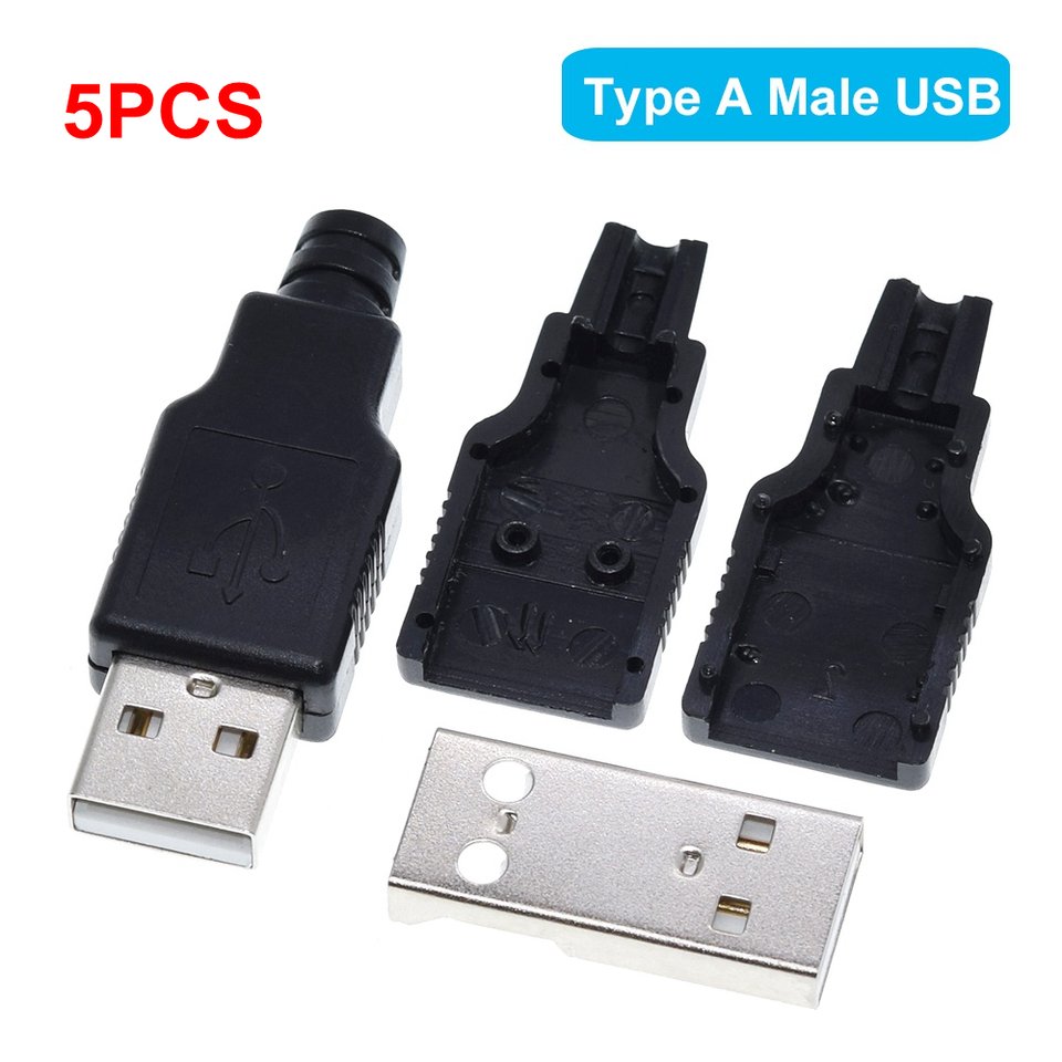 

TZT Комплект разъемов USB 4-контактных 5 шт